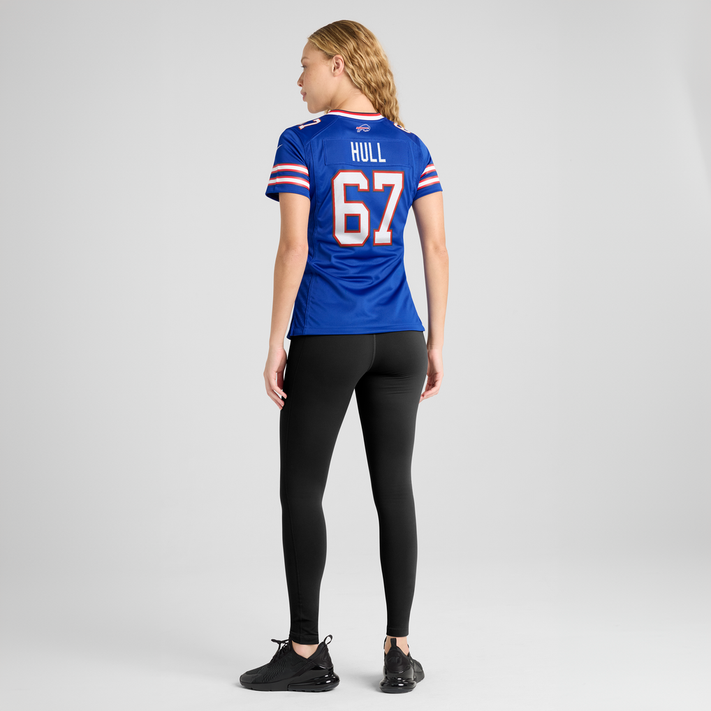 Women's Buffalo Bills Kent Hull Nike Royal Game Retired Player Jersey - Image 6