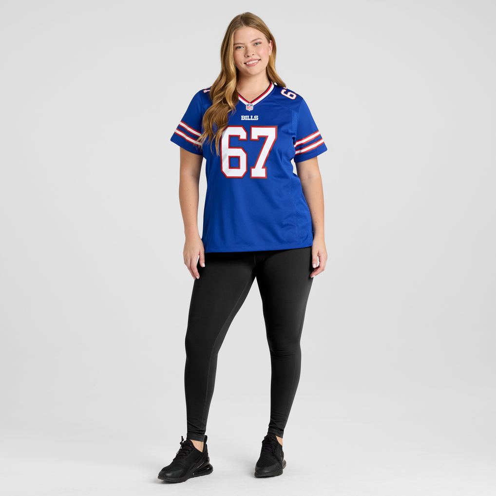 Women's Buffalo Bills Kent Hull Nike Royal Game Retired Player Jersey - Image 7