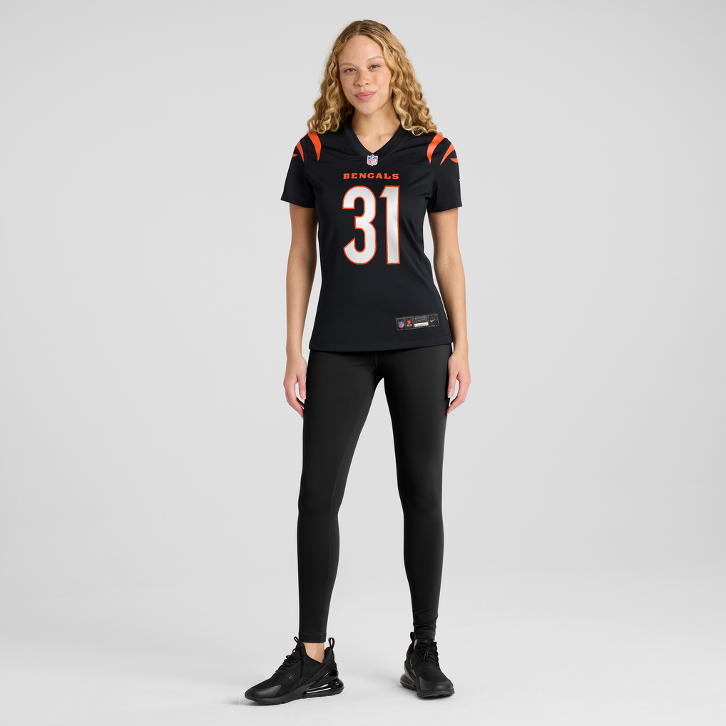 Women's Cincinnati Bengals Kentrel Bullock Nike Black Team Game Jersey - Image 3