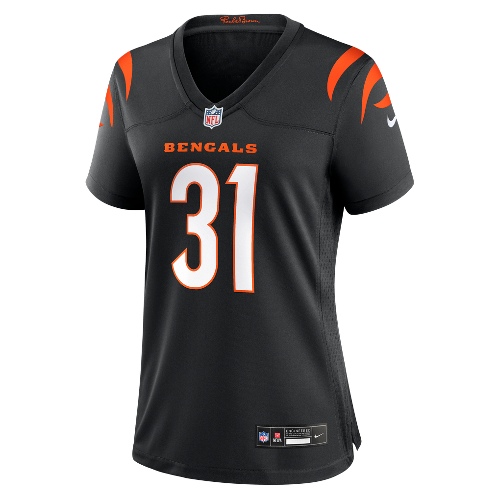 Women's Cincinnati Bengals Kentrel Bullock Nike Black Team Game Jersey - Image 7