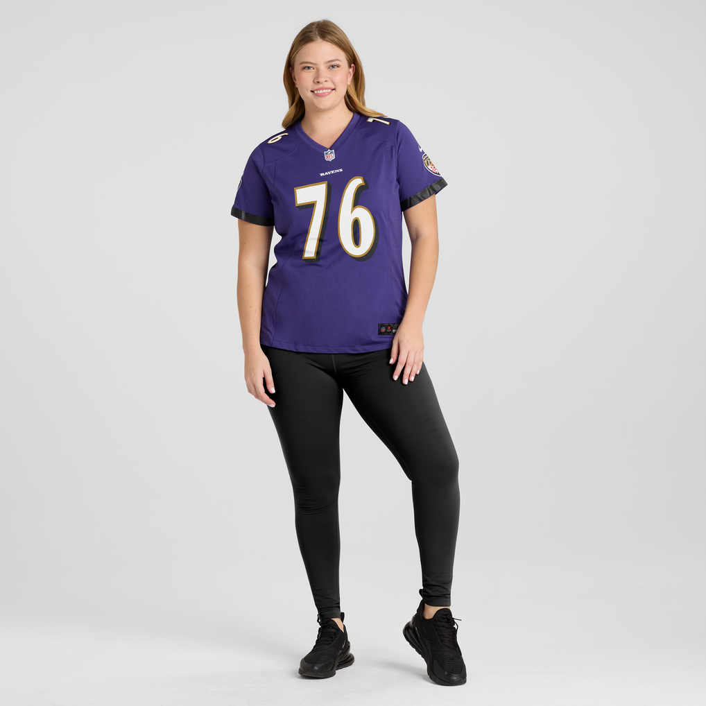 Women's Baltimore Ravens Kenyon Green Nike Purple Team Game Jersey