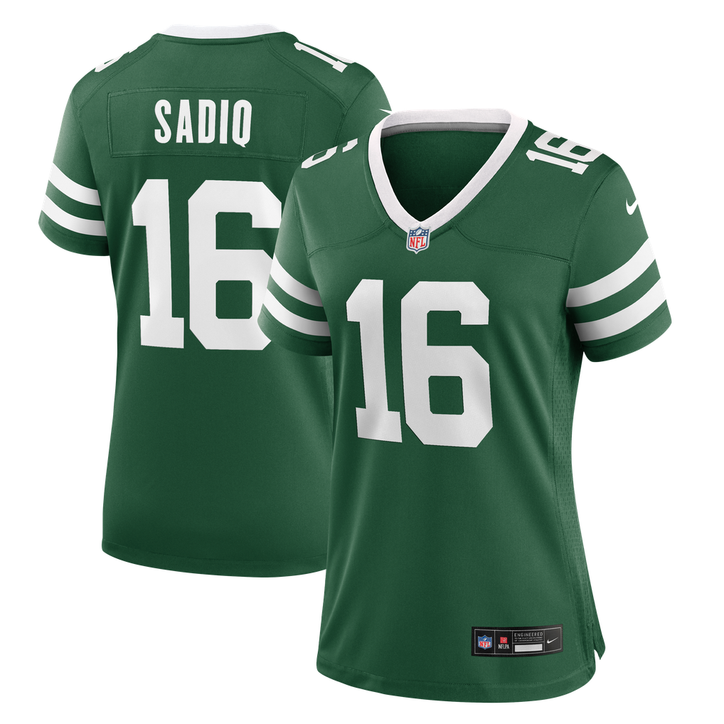 Women's New York Jets Kenyon Sadiq Nike Legacy Green Team Game Jersey - Image 1
