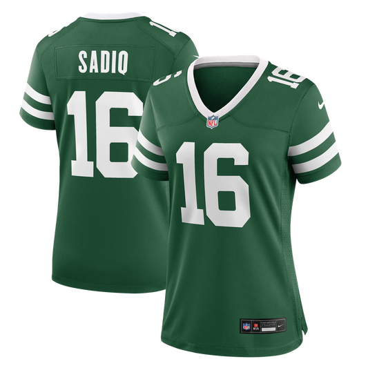 Women's New York Jets Kenyon Sadiq Nike Legacy Green Team Game Jersey - Image 1