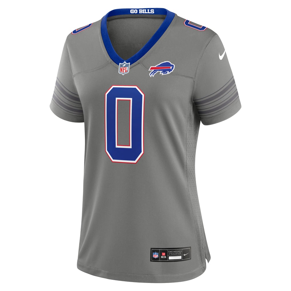 Women's Buffalo Bills Keon Coleman Nike Gray Nickel City Game Jersey - Image 3
