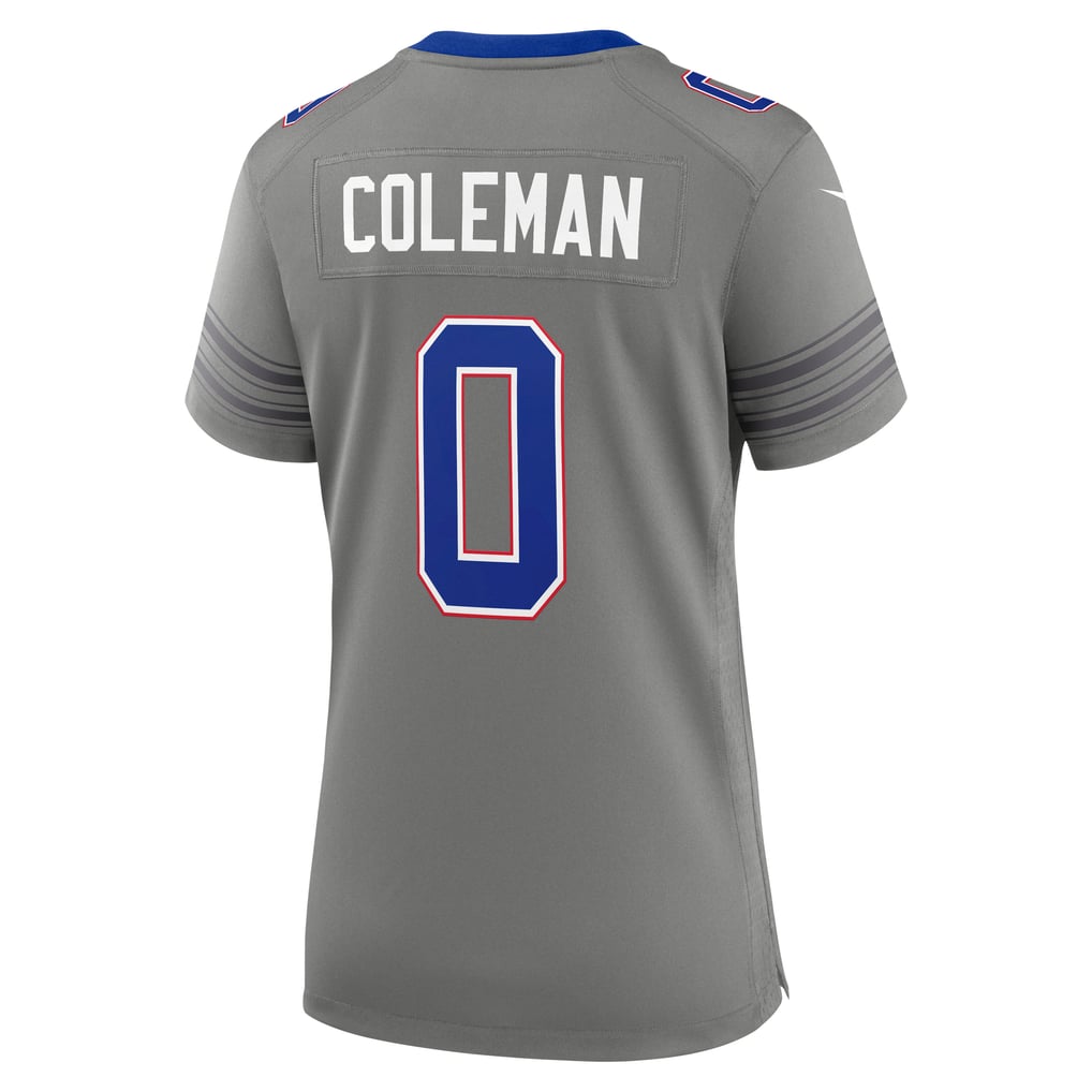 Women's Buffalo Bills Keon Coleman Nike Gray Nickel City Game Jersey - Image 4