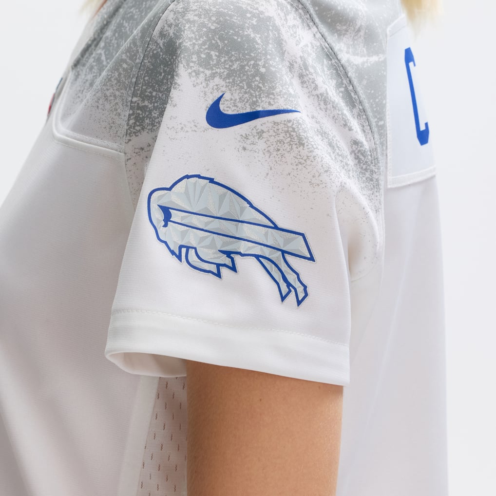 Women's Buffalo Bills Keon Coleman Nike White Rivalries Collection Game Jersey - Image 11