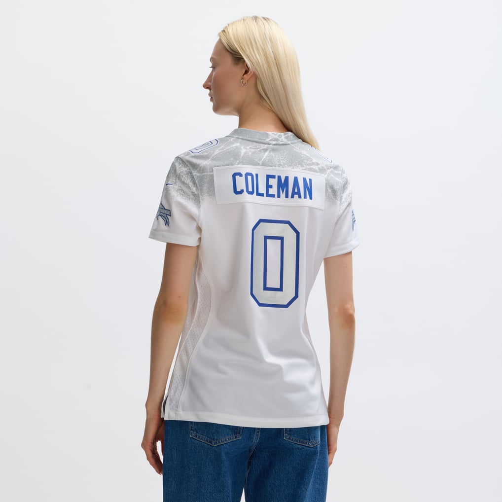 Women's Buffalo Bills Keon Coleman Nike White Rivalries Collection Game Jersey - Image 6