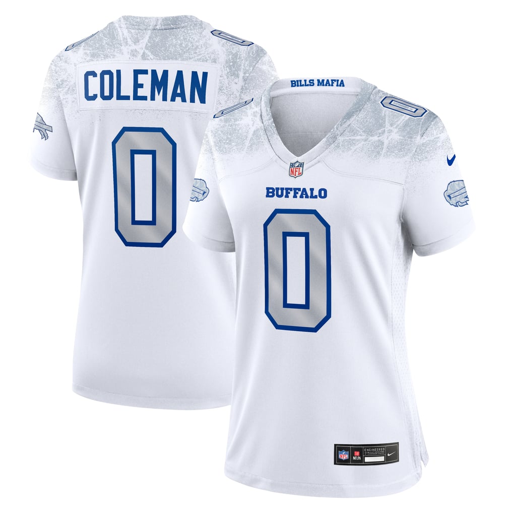 Women's Buffalo Bills Keon Coleman Nike White Rivalries Collection Game Jersey - Image 1