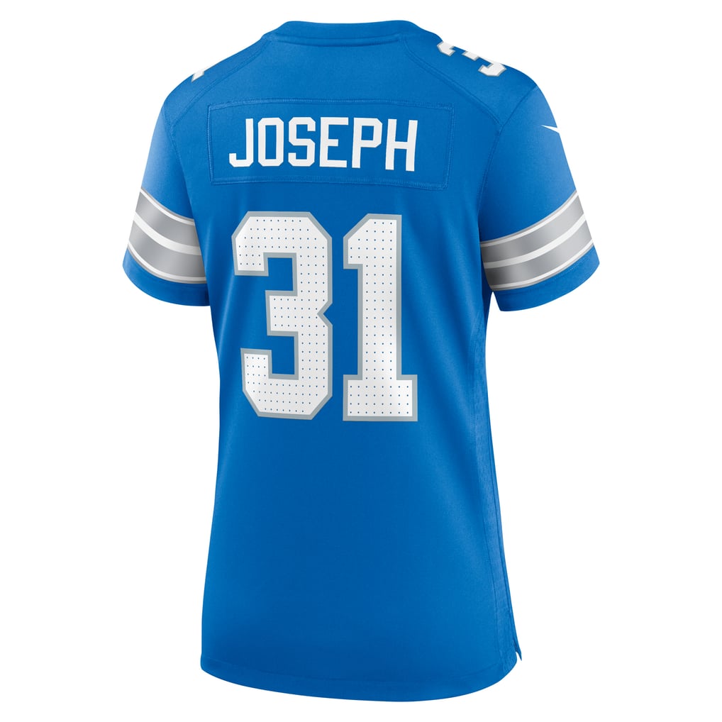 Women's Detroit Lions Kerby Joseph Nike  Blue Team Game Jersey - Image 4