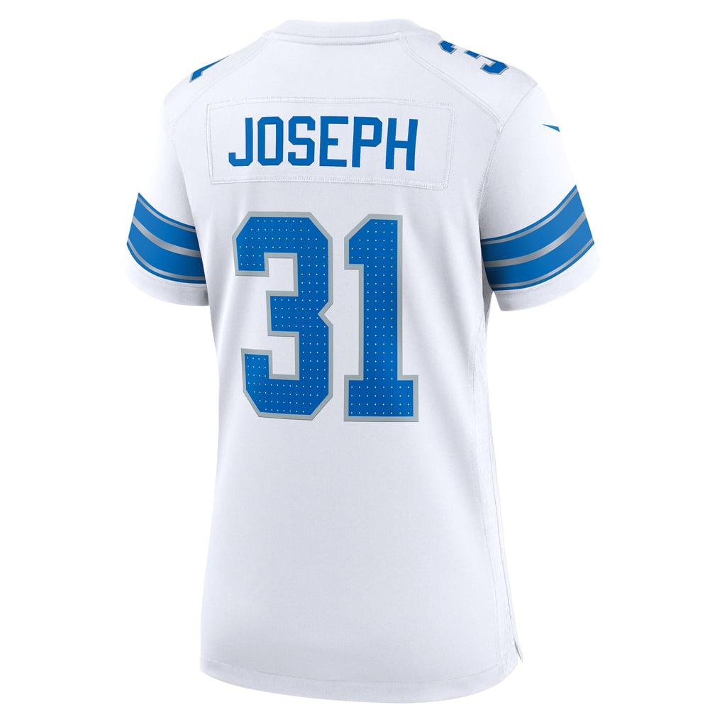 Women's Detroit Lions Kerby Joseph Nike  White Game Jersey - Image 4