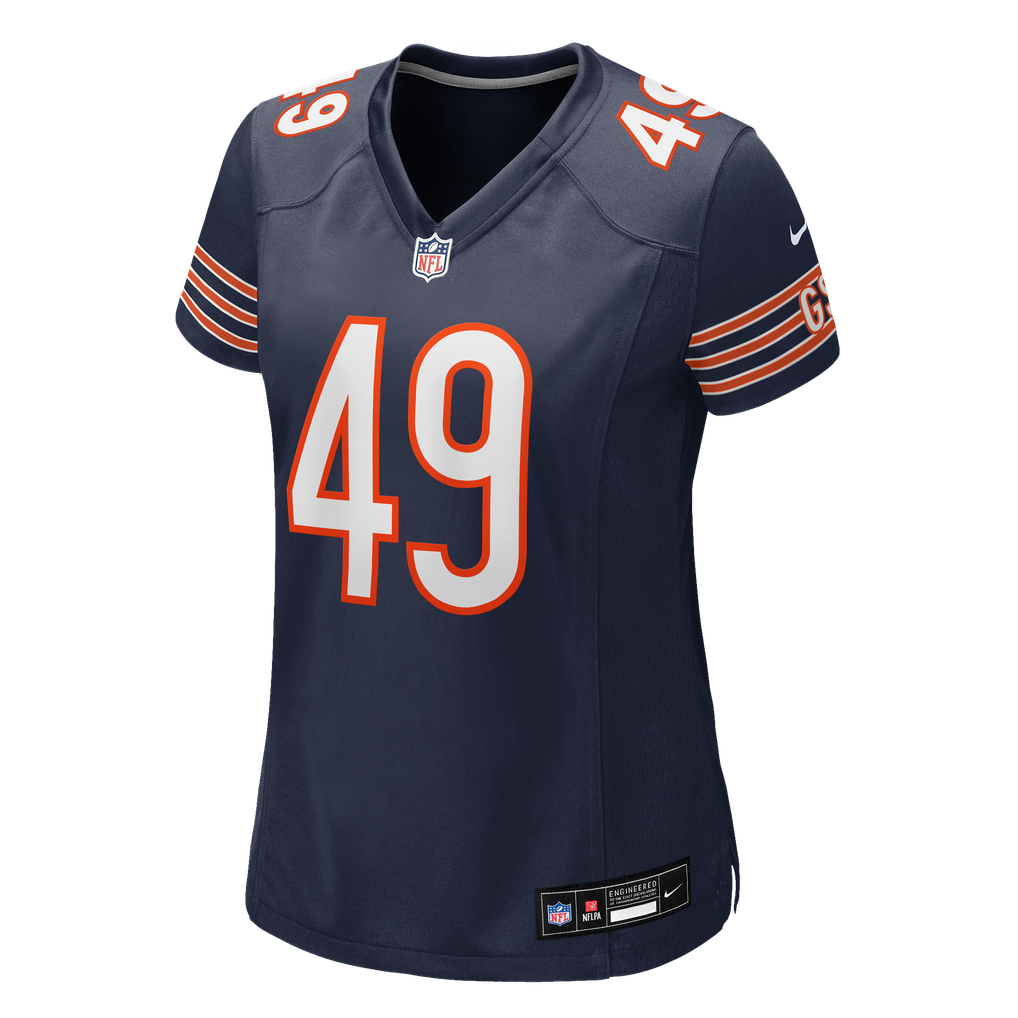 Women's Chicago Bears Keyshaun Elliott Nike Navy Team Game Jersey - Image 7