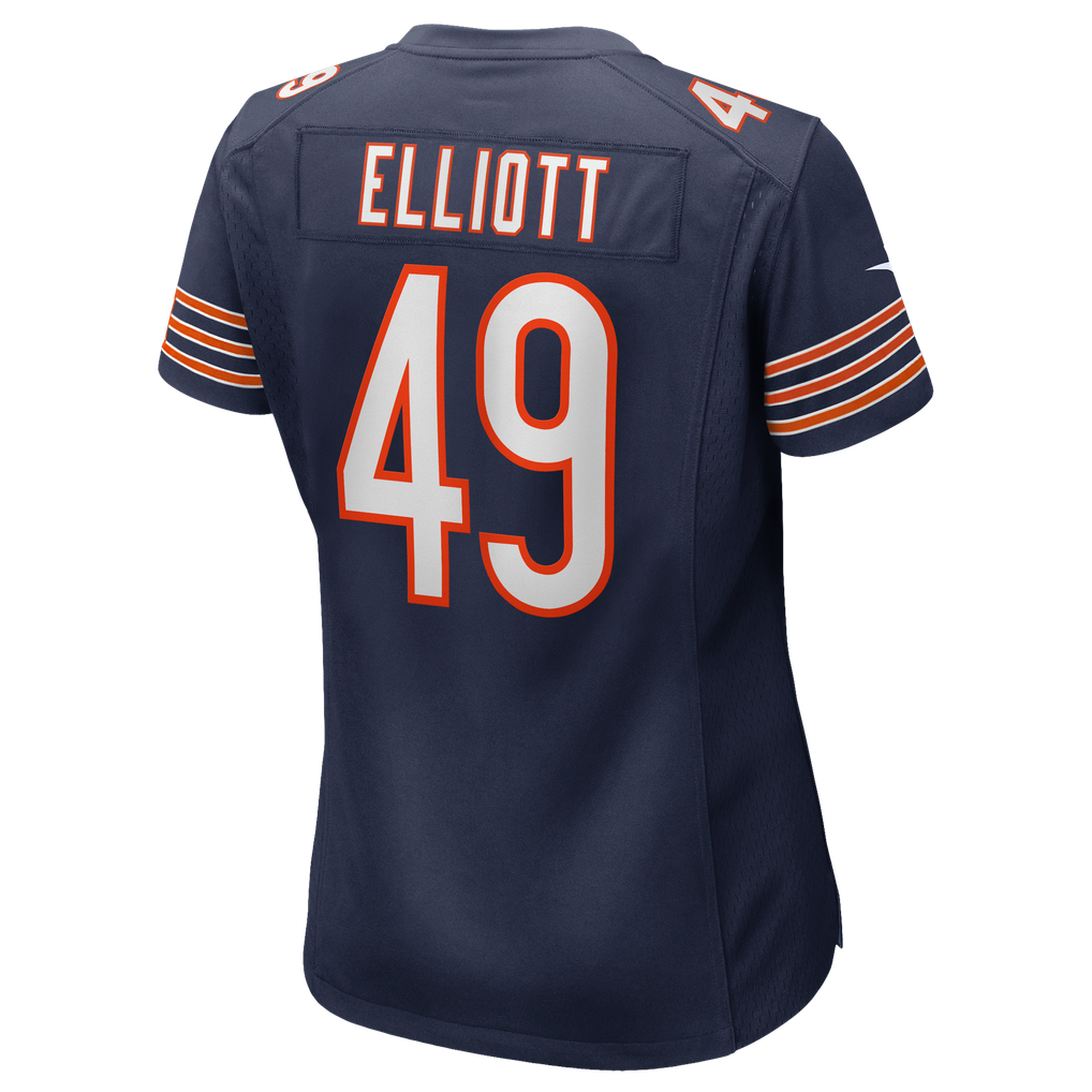 Women's Chicago Bears Keyshaun Elliott Nike Navy Team Game Jersey - Image 8