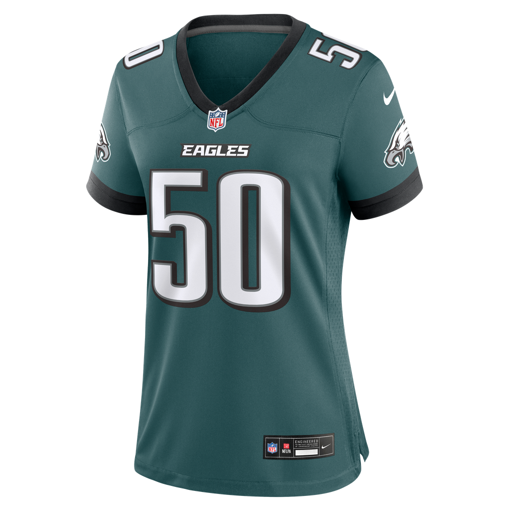 Women's Philadelphia Eagles Keyshawn James-Newby Nike Midnight Green Team Game Jersey - Image 3