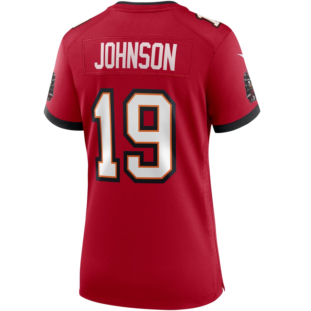 Women's Tampa Bay Buccaneers Keyshawn Johnson Nike Red Game Retired Player Jersey - Image 4