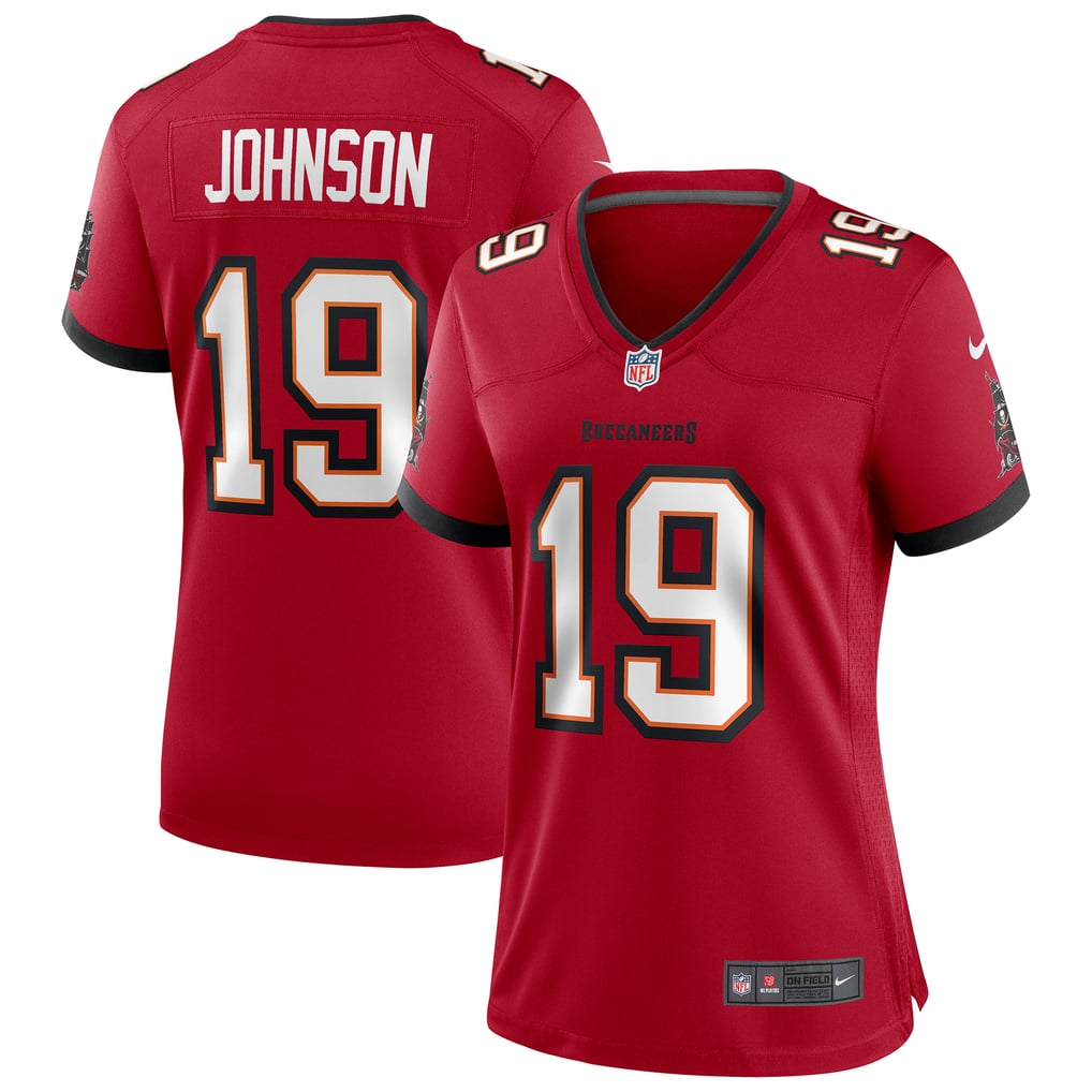 Women's Tampa Bay Buccaneers Keyshawn Johnson Nike Red Game Retired Player Jersey - Image 1