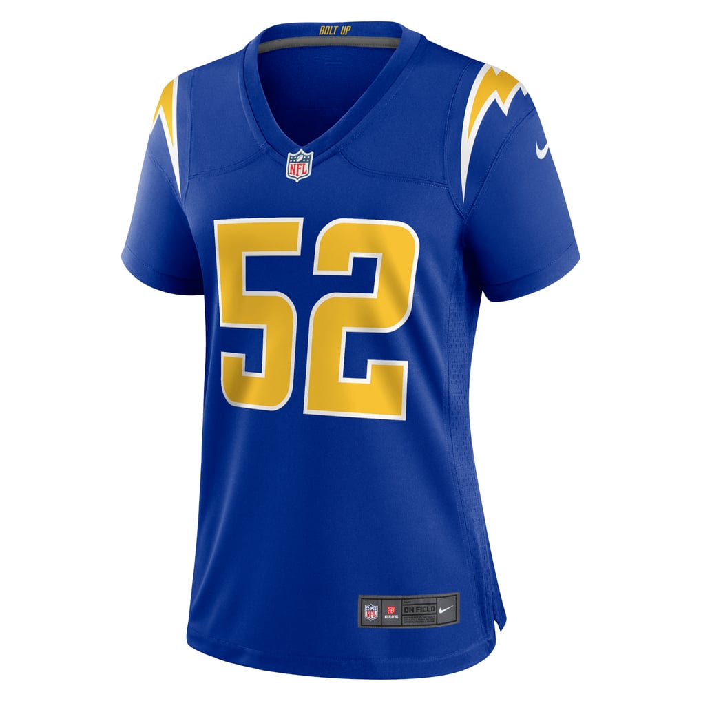 Women's Los Angeles Chargers Khalil Mack Nike Royal Alternate Game Jersey - Image 3