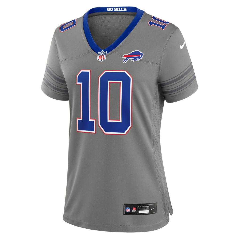 Women's Buffalo Bills Khalil Shakir Nike Gray Nickel City Game Jersey - Image 3