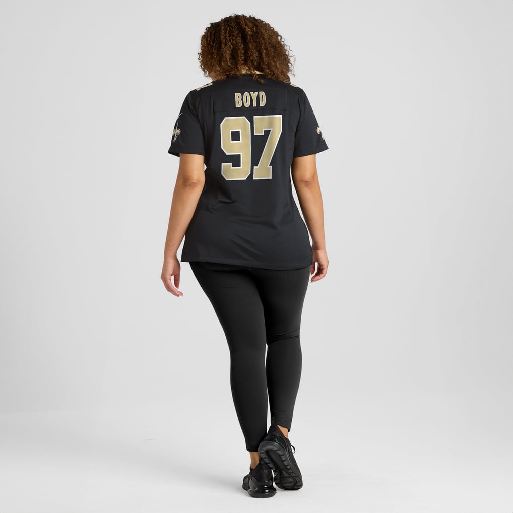 Women's New Orleans Saints Khristian Boyd Nike  Black  Game Jersey - Image 8
