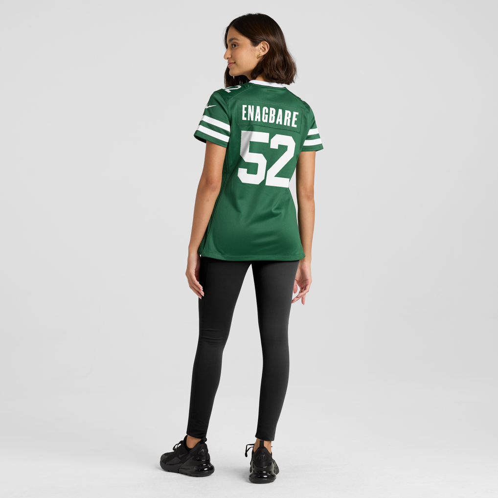 Women's New York Jets Kingsley Enagbare Nike Legacy Green Team Game Jersey - Image 4
