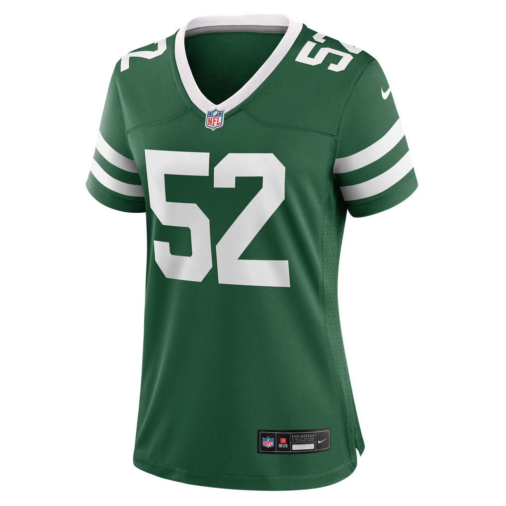 Women's New York Jets Kingsley Enagbare Nike Legacy Green Team Game Jersey - Image 7