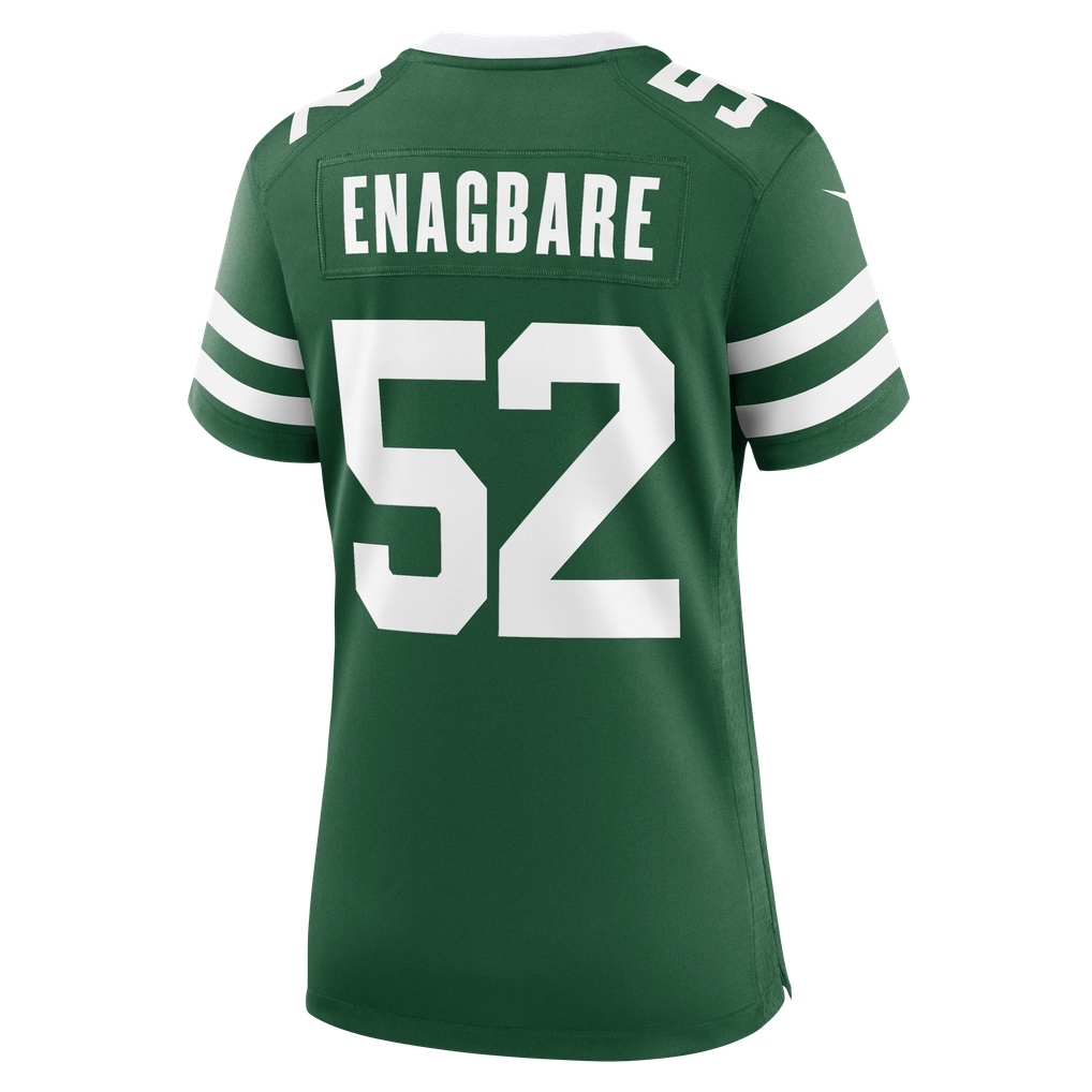 Women's New York Jets Kingsley Enagbare Nike Legacy Green Team Game Jersey - Image 8