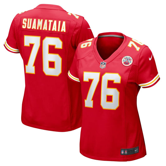 Women's Kansas City Chiefs Kingsley Suamataia Nike  Red  Game Jersey - Image 1