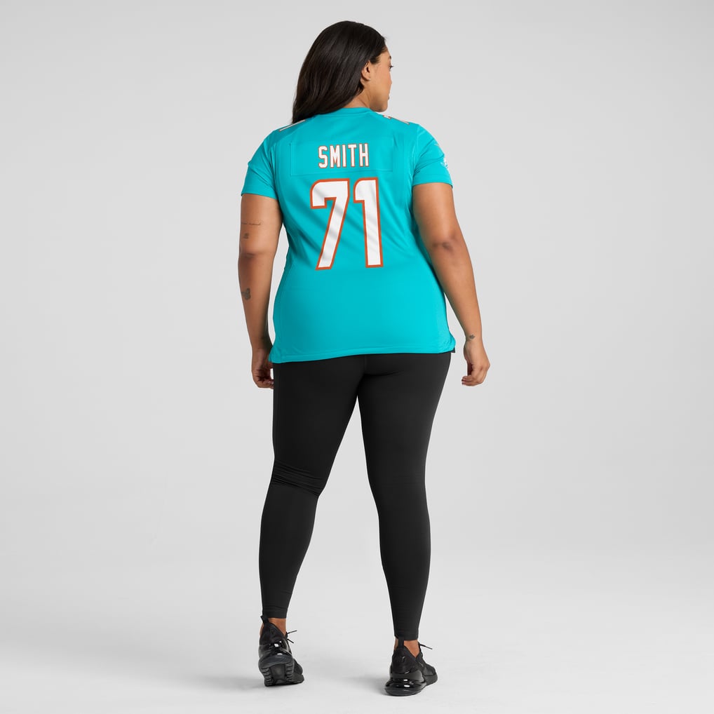 Women's Miami Dolphins Kion Smith Nike  Aqua  Game Jersey - Image 8