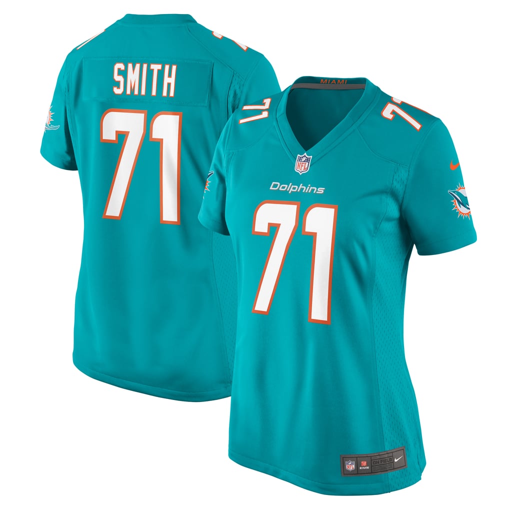 Women's Miami Dolphins Kion Smith Nike  Aqua  Game Jersey - Image 1