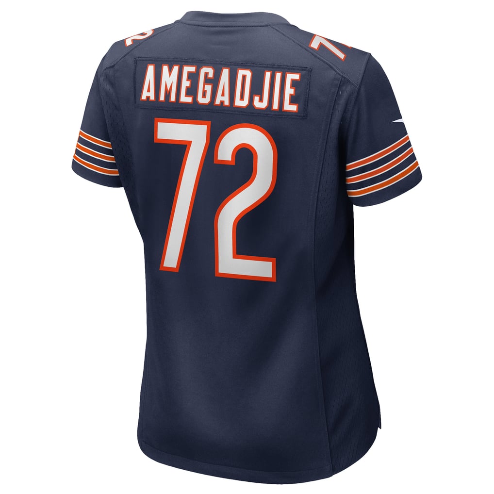Women's Chicago Bears Kiran Amegadjie Nike Navy Game Jersey - Image 4