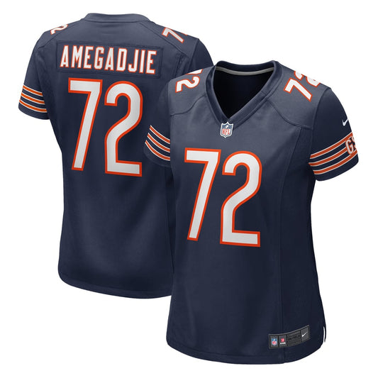 Women's Chicago Bears Kiran Amegadjie Nike Navy Game Jersey - Image 1