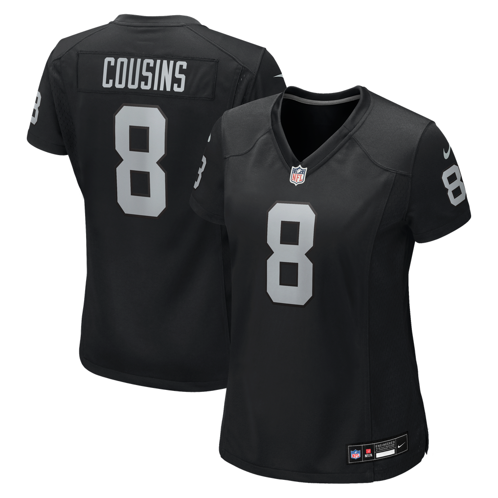 Women's Las Vegas Raiders Kirk Cousins Nike  Black Team Game Jersey - Image 2