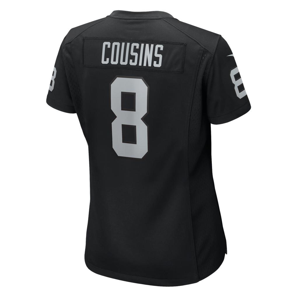 Women's Las Vegas Raiders Kirk Cousins Nike  Black Team Game Jersey - Image 4