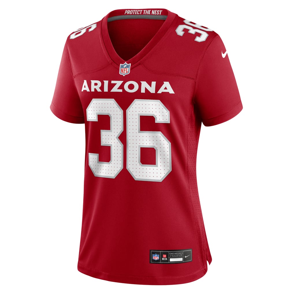 Women's Arizona Cardinals Kitan Crawford Nike  Cardinal Team Game Jersey - Image 3