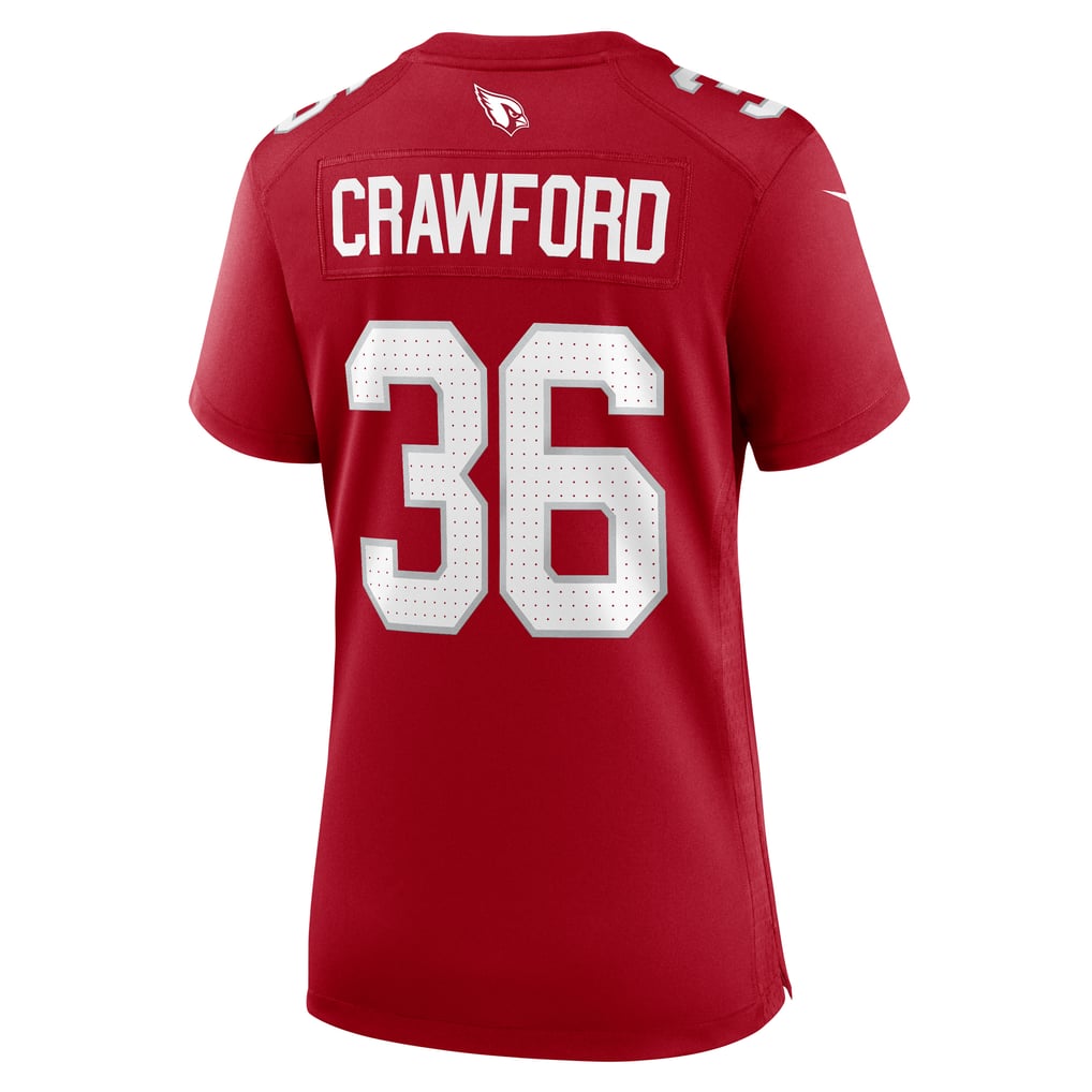 Women's Arizona Cardinals Kitan Crawford Nike  Cardinal Team Game Jersey - Image 4