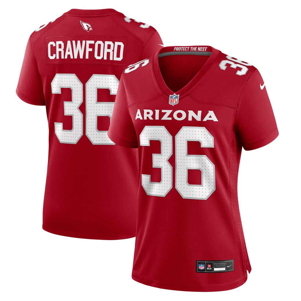 Women's Arizona Cardinals Kitan Crawford Nike  Cardinal Team Game Jersey - Image 1