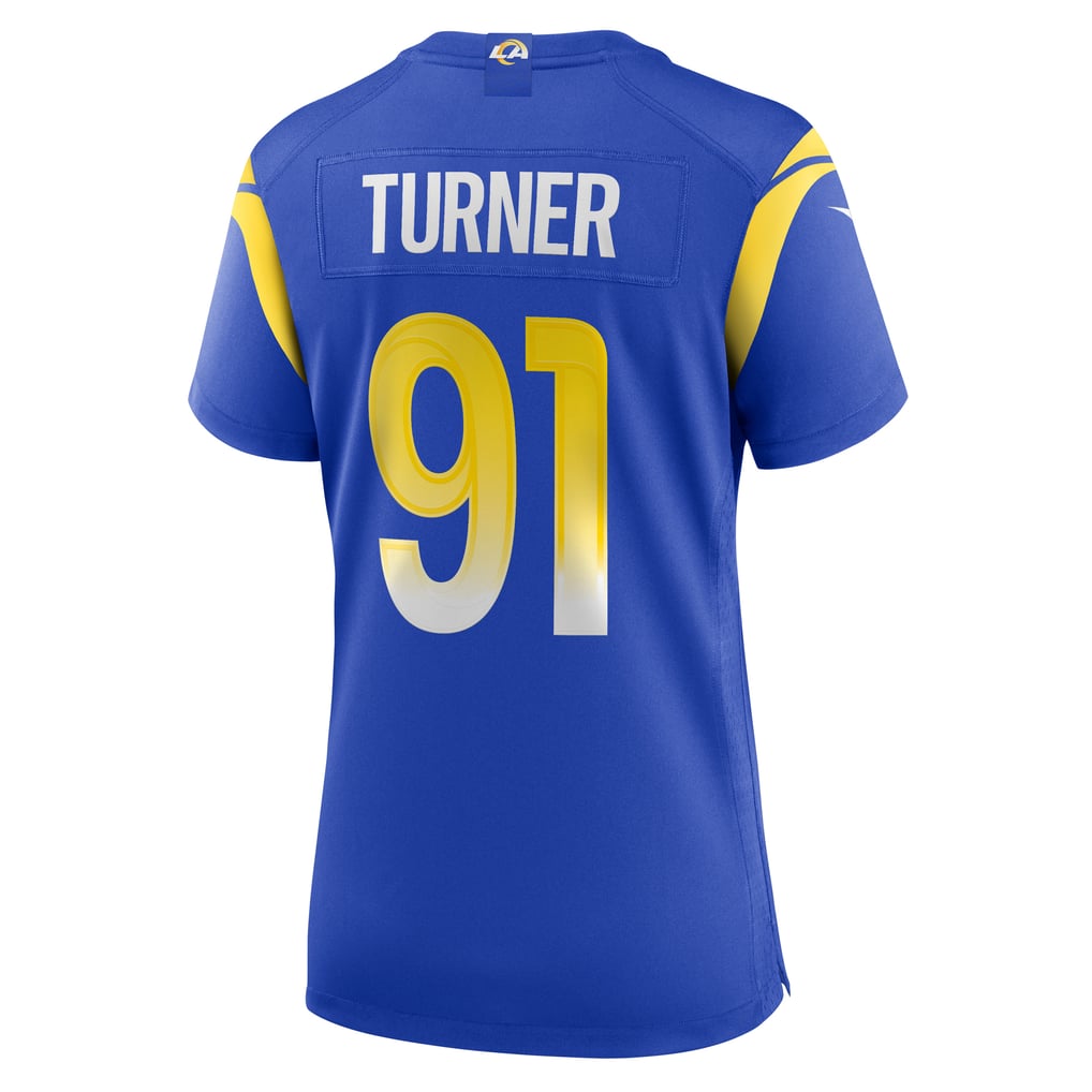 Women's Los Angeles Rams Kobie Turner Nike Royal Home Game Jersey - Image 4