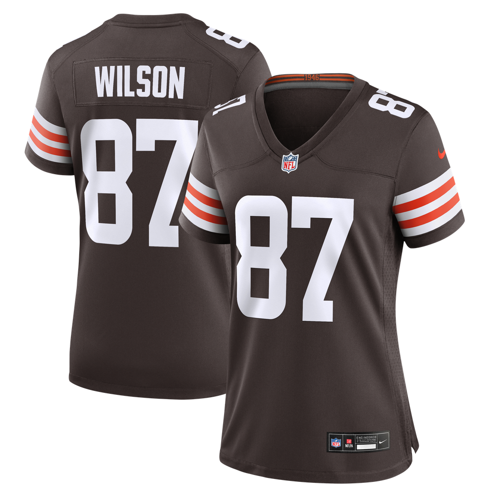 Women's Cleveland Browns Kole Wilson Nike Brown Team Game Jersey - Image 2