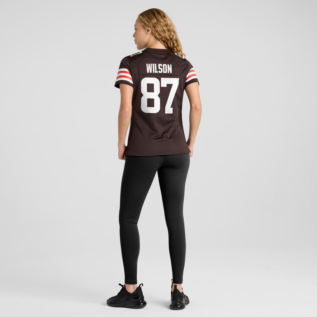 Women's Cleveland Browns Kole Wilson Nike Brown Team Game Jersey - Image 4