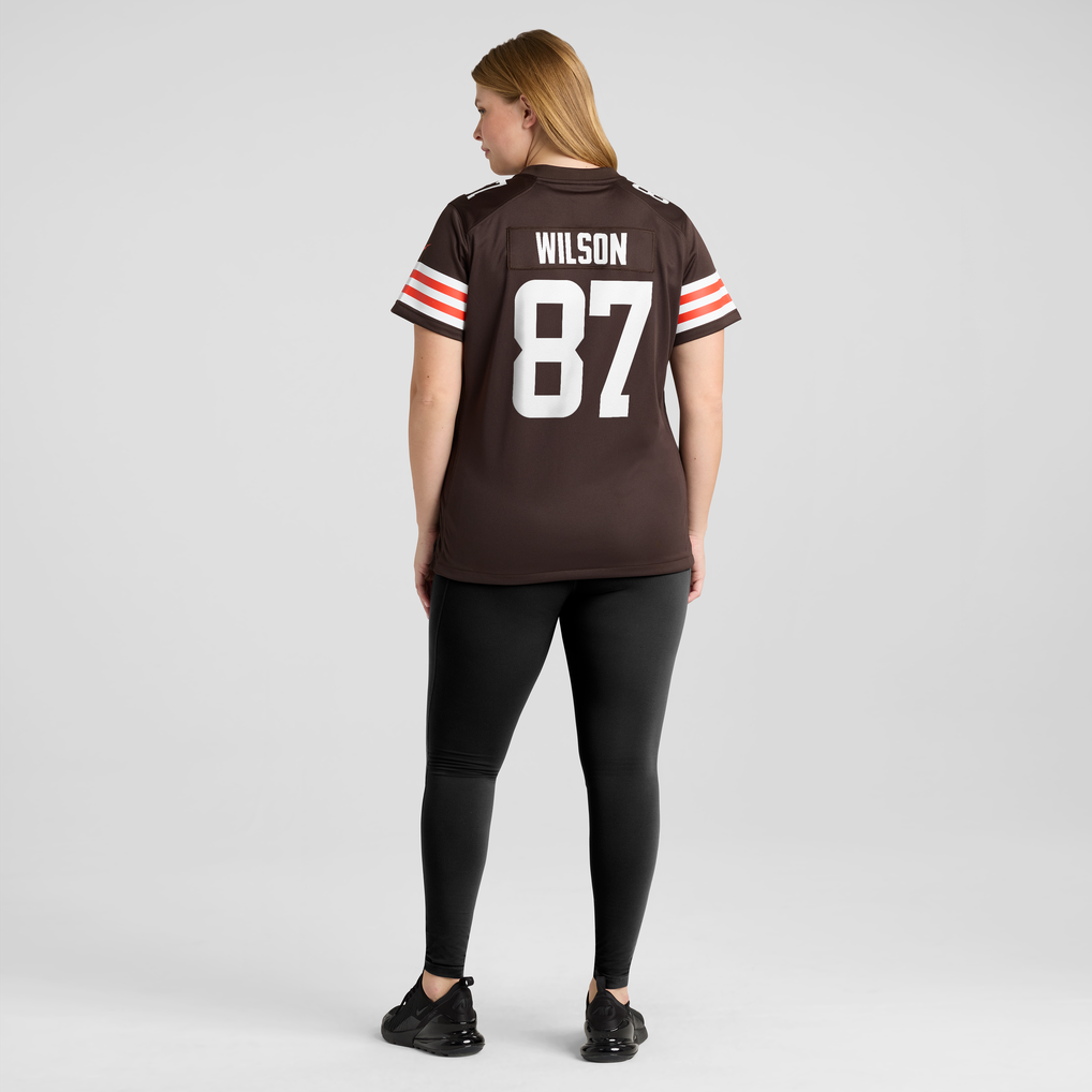 Women's Cleveland Browns Kole Wilson Nike Brown Team Game Jersey - Image 6