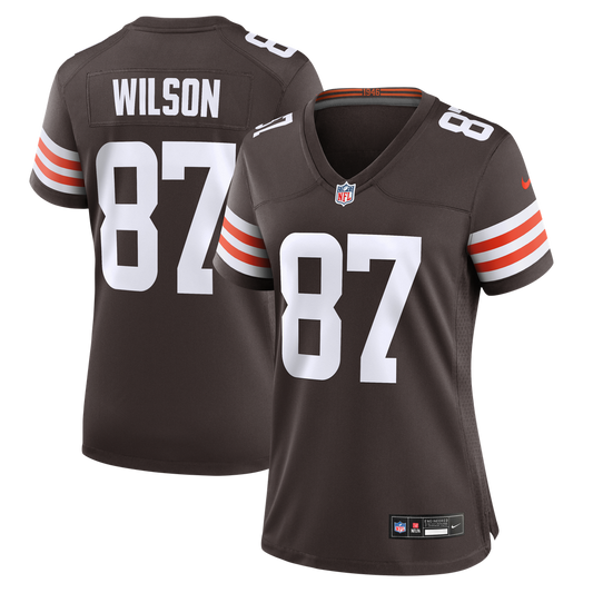 Women's Cleveland Browns Kole Wilson Nike Brown Team Game Jersey - Image 1
