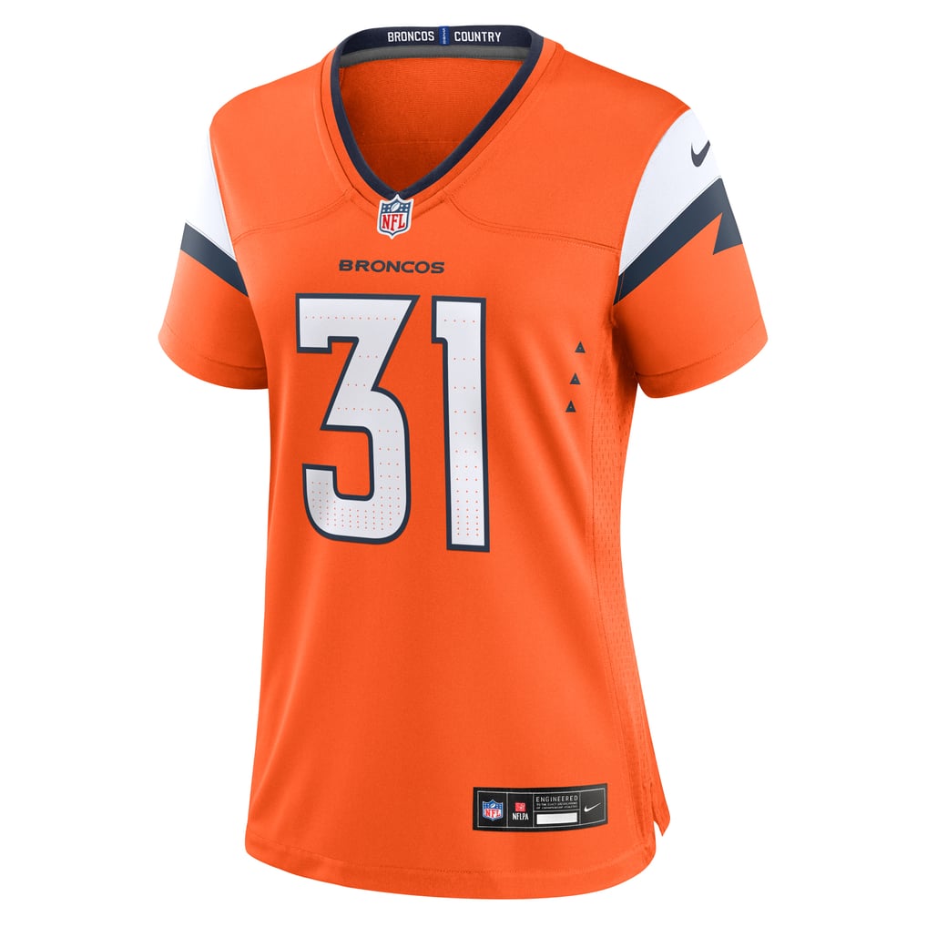 Women's Denver Broncos Kris Abrams-Draine Nike  Orange Team Game Jersey - Image 3