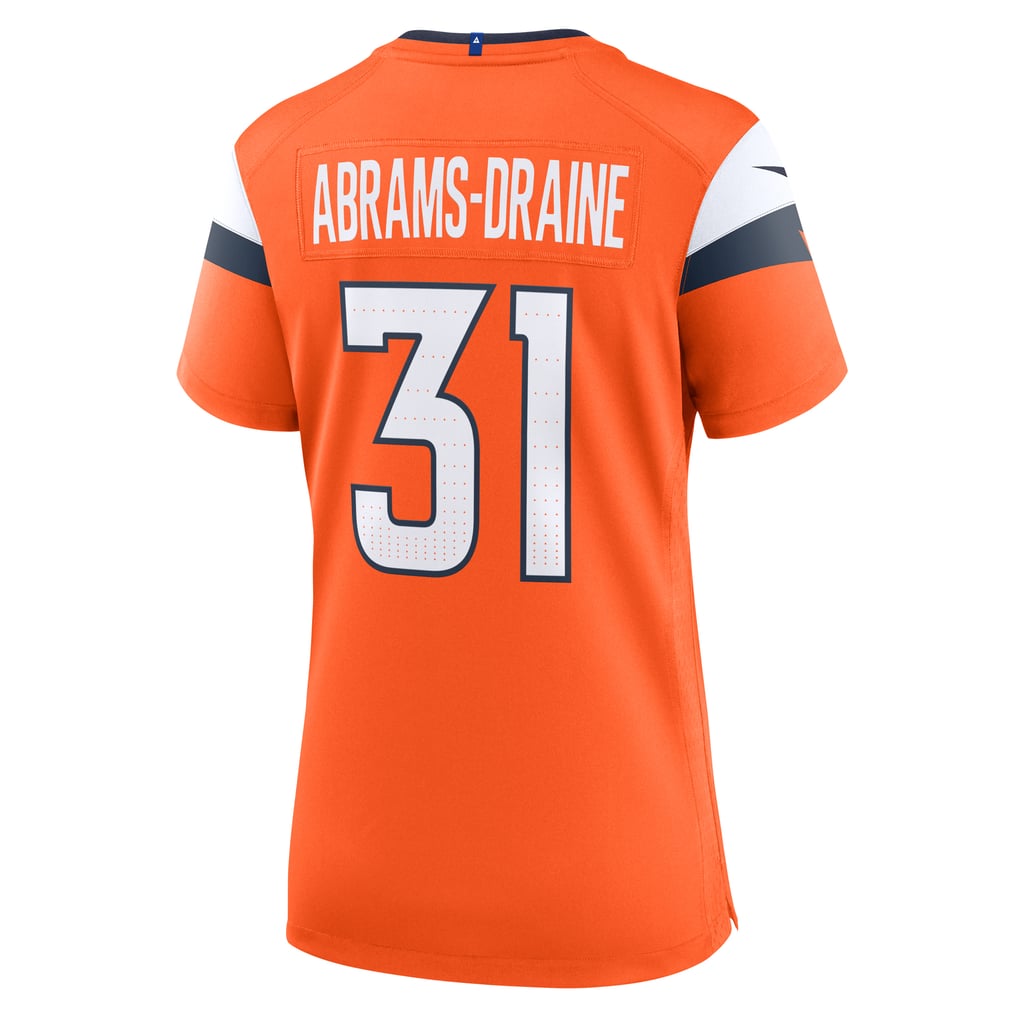 Women's Denver Broncos Kris Abrams-Draine Nike  Orange Team Game Jersey - Image 4