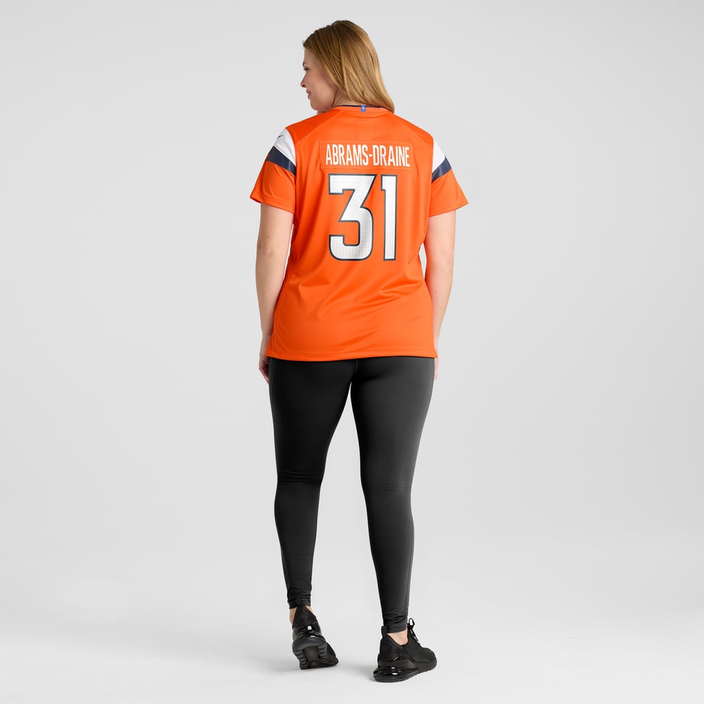 Women's Denver Broncos Kris Abrams-Draine Nike  Orange Team Game Jersey - Image 8