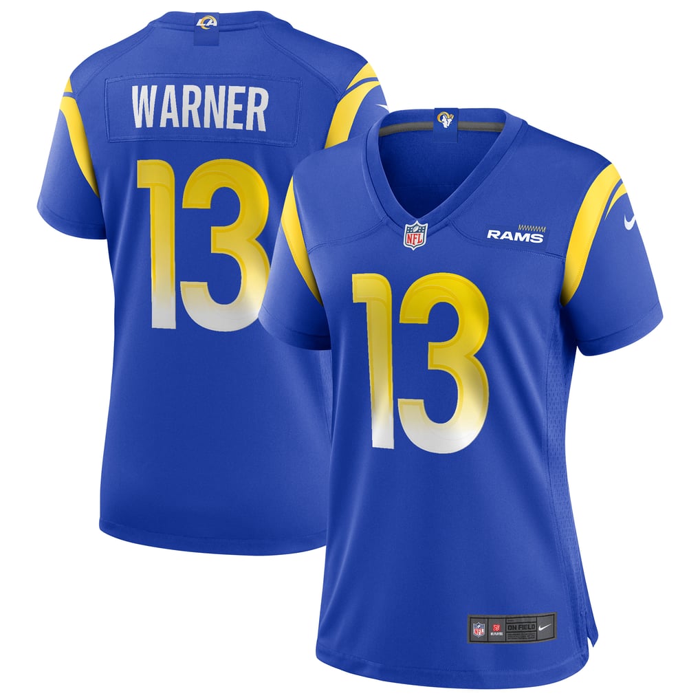 Women's Los Angeles Rams Kurt Warner Nike Royal Game Retired Player Jersey - Image 2