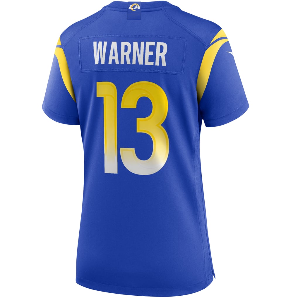 Women's Los Angeles Rams Kurt Warner Nike Royal Game Retired Player Jersey - Image 4