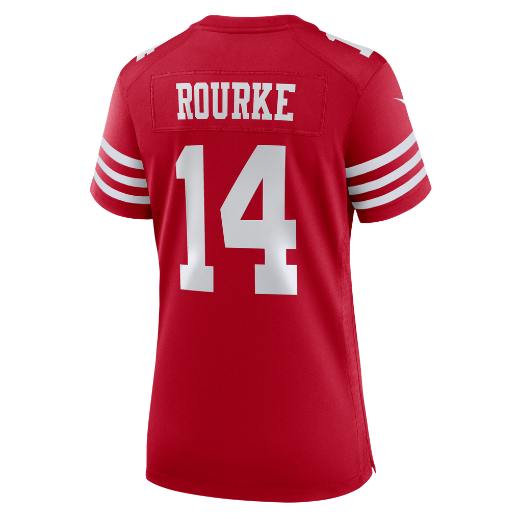 Women's San Francisco 49ers Kurtis Rourke Nike Scarlet Team Game Jersey - Image 8