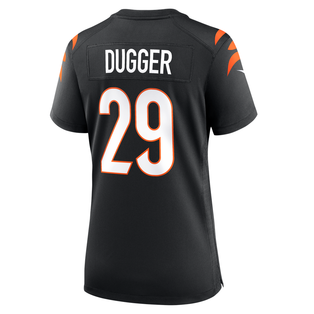 Women's Cincinnati Bengals Kyle Dugger Nike Black Team Game Jersey - Image 4