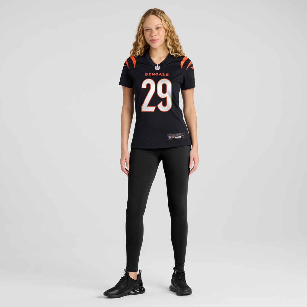 Women's Cincinnati Bengals Kyle Dugger Nike Black Team Game Jersey - Image 5