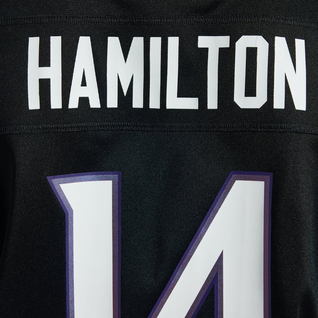 Women's Baltimore Ravens Kyle Hamilton Nike Black Alternate Game Jersey