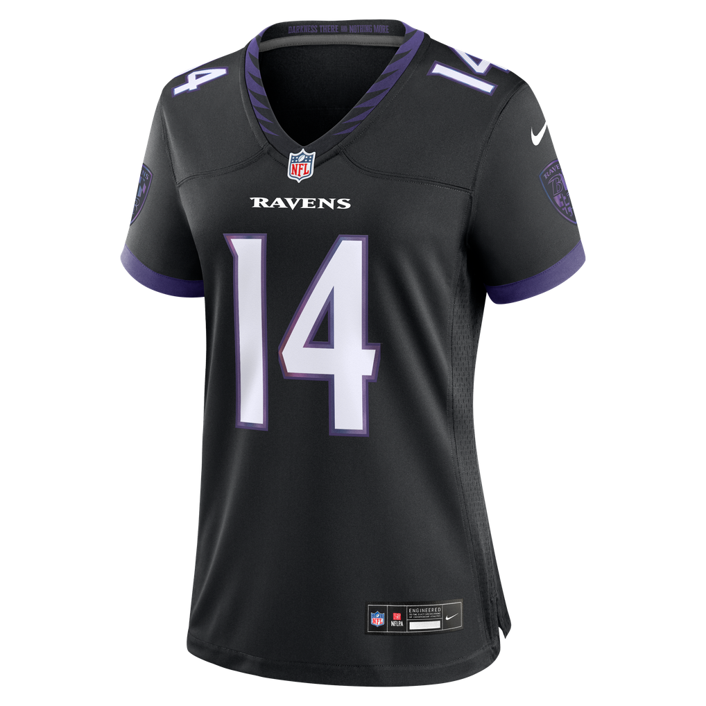 Women's Baltimore Ravens Kyle Hamilton Nike Black Alternate Game Jersey